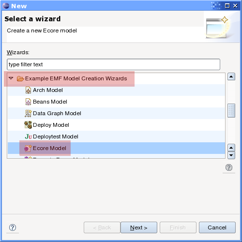 New Ecore Model Wizard