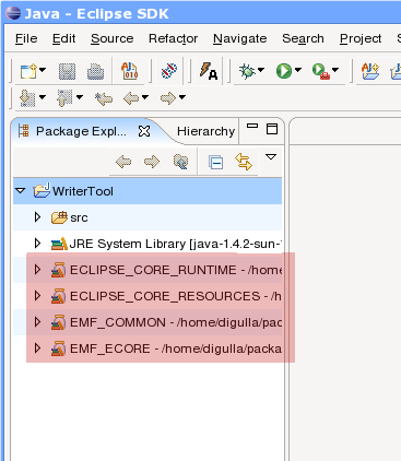 Classpaths in new project
